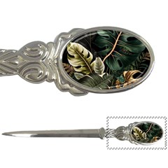 Tropical Leaves Foliage Monstera Nature Home Pattern Letter Opener by Jancukart