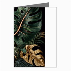 Tropical Leaves Foliage Monstera Nature Home Pattern Greeting Cards (pkg Of 8) by Jancukart