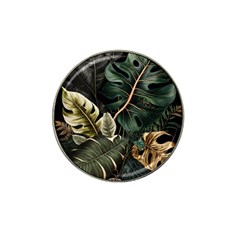 Tropical Leaves Foliage Monstera Nature Home Pattern Hat Clip Ball Marker