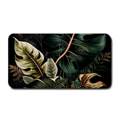 Tropical Leaves Foliage Monstera Nature Home Pattern Medium Bar Mat