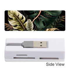 Tropical Leaves Foliage Monstera Nature Home Pattern Memory Card Reader (stick)