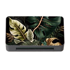 Tropical Leaves Foliage Monstera Nature Home Pattern Memory Card Reader With Cf