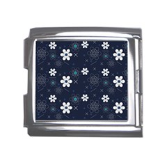 Flowers Pattern Pattern Flower Texture Mega Link Italian Charm (18mm)