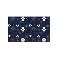 Flowers Pattern Pattern Flower Texture Sticker (rectangular) by Jancukart