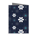 Flowers Pattern Pattern Flower Texture Mini Greeting Card Right