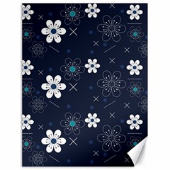 Flowers Pattern Pattern Flower Texture Canvas 18  X 24 