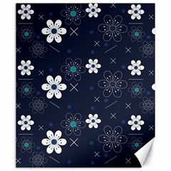 Flowers Pattern Pattern Flower Texture Canvas 20  X 24 