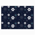 Flowers Pattern Pattern Flower Texture Large Glasses Cloth (2 Sides) Front