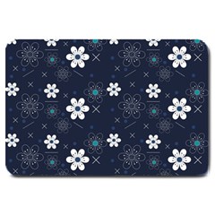 Flowers Pattern Pattern Flower Texture Large Doormat by Jancukart