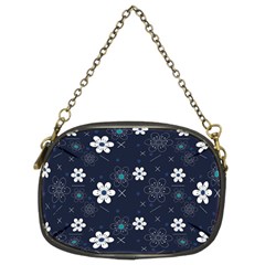 Flowers Pattern Pattern Flower Texture Chain Purse (two Sides)