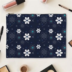 Flowers Pattern Pattern Flower Texture Cosmetic Bag (xl)