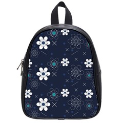 Flowers Pattern Pattern Flower Texture School Bag (small)