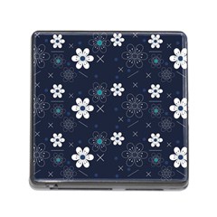 Flowers Pattern Pattern Flower Texture Memory Card Reader (square 5 Slot)