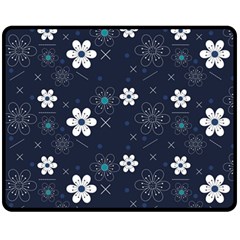 Flowers Pattern Pattern Flower Texture Fleece Blanket (medium)