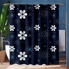 Flowers Pattern Pattern Flower Texture Shower Curtain 60  X 72  (medium) 