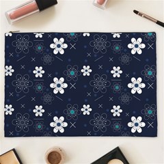 Flowers Pattern Pattern Flower Texture Cosmetic Bag (xxl)