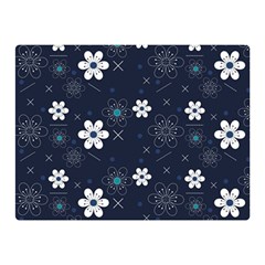 Flowers Pattern Pattern Flower Texture Two Sides Premium Plush Fleece Blanket (mini)