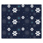 Flowers Pattern Pattern Flower Texture Two Sides Premium Plush Fleece Blanket (Small) 50 x40  Blanket Front