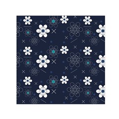 Flowers Pattern Pattern Flower Texture Square Satin Scarf (30  X 30 )