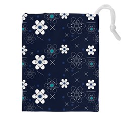 Flowers Pattern Pattern Flower Texture Drawstring Pouch (5xl)