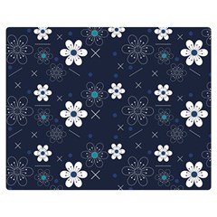 Flowers Pattern Pattern Flower Texture Premium Plush Fleece Blanket (medium)