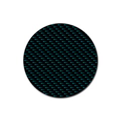 Lines Pattern Texture Stripes Particles Modern Rubber Coaster (round)