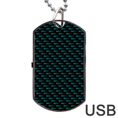 Lines Pattern Texture Stripes Particles Modern Dog Tag Usb Flash (two Sides)