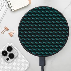 Lines Pattern Texture Stripes Particles Modern Wireless Fast Charger(black)