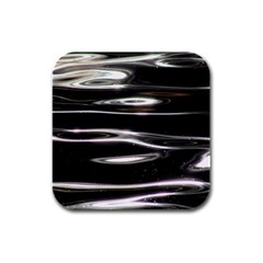 Water Lake Water Surface Reflection Nature Rubber Square Coaster (4 Pack) by Jancukart