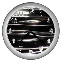 Water Lake Water Surface Reflection Nature Wall Clock (silver) by Jancukart