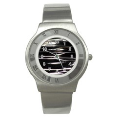 Water Lake Water Surface Reflection Nature Stainless Steel Watch by Jancukart