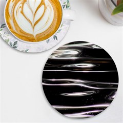 Water Lake Water Surface Reflection Nature Uv Print Round Tile Coaster by Jancukart