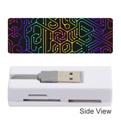 Circuit Hexagonal Geometric Pattern Background Pattern Memory Card Reader (stick)