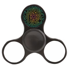 Circuit Hexagonal Geometric Pattern Background Pattern Finger Spinner