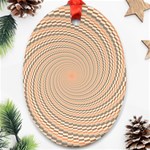 Background Spiral Abstract Template Swirl Whirl Ornament (Oval) Front