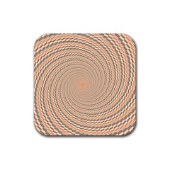 Background Spiral Abstract Template Swirl Whirl Rubber Coaster (Square)