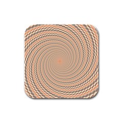 Background Spiral Abstract Template Swirl Whirl Rubber Square Coaster (4 pack)