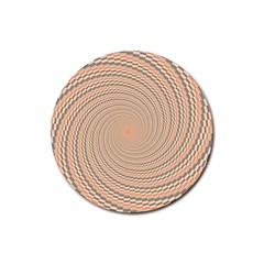 Background Spiral Abstract Template Swirl Whirl Rubber Round Coaster (4 Pack)