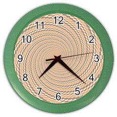 Background Spiral Abstract Template Swirl Whirl Color Wall Clock