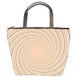 Background Spiral Abstract Template Swirl Whirl Bucket Bag Front