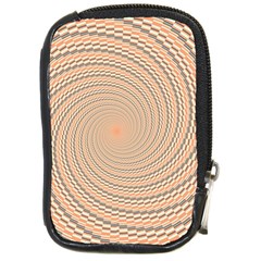 Background Spiral Abstract Template Swirl Whirl Compact Camera Leather Case by Jancukart