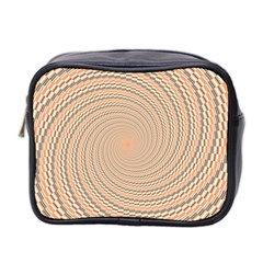 Background Spiral Abstract Template Swirl Whirl Mini Toiletries Bag (two Sides)