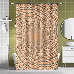 Background Spiral Abstract Template Swirl Whirl Shower Curtain 48  x 72  (Small) 