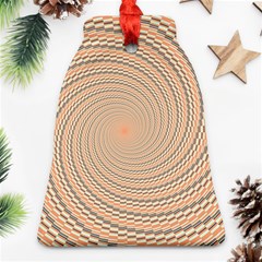 Background Spiral Abstract Template Swirl Whirl Ornament (Bell)