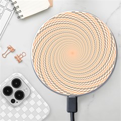 Background Spiral Abstract Template Swirl Whirl Wireless Fast Charger(white)