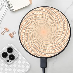 Background Spiral Abstract Template Swirl Whirl Wireless Fast Charger(black)