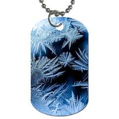 Pattern Frosty Frost Glass Dog Tag (one Side) by Jancukart