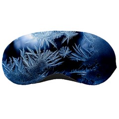 Pattern Frosty Frost Glass Sleeping Mask by Jancukart