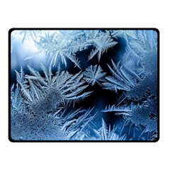 Pattern Frosty Frost Glass Fleece Blanket (small) by Jancukart