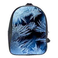 Pattern Frosty Frost Glass School Bag (xl) by Jancukart